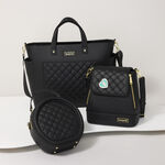 Loungefly The Lilly Black Convertible Mini Backpack & Crossbody Pin Trader Bag, , hi-res view 4